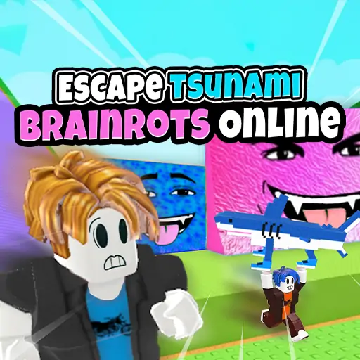 Escape Tsunami Brainrots Online free online game thumbnail