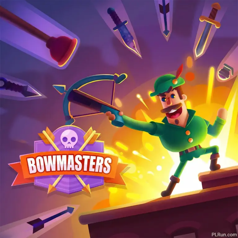 Bowmasters free online game thumbnail